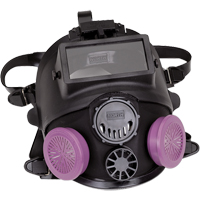 Respirateur &agrave; masque complet de la s&eacute;rie 7600 avec &eacute;quipement d'appoint pour le soudage, Silicone, Petit Kelford