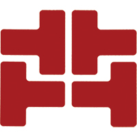Floor Corner Marks, T, 5" L x 2" W, Red, Polyester Kelford