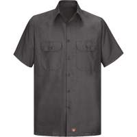 Chemise &agrave; manches courtes en tissu ind&eacute;chirable, Hommes, Grand (grande taille), Charbon Kelford