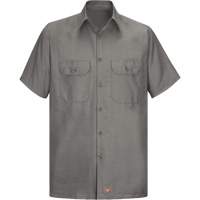 Chemise &agrave; manches courtes en tissu ind&eacute;chirable, Hommes, Grand (grande taille), Gris Kelford