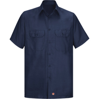 Short Sleeve Ripstop Shirt, Men's, 3X-Large, Navy Blue Kelford