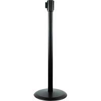 Poteaux recepteurs Slimline TensaBarrier, Hauteur de 38", Noir Kelford
