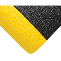 Tapis Deluxe Soft Step No 444, Rugueux, 3' x 5' x 5/8", Noir/Jaune, &eacute;ponge en PVC Kelford