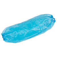Disposable Sleeves, 18" long, Polyethylene, Blue Kelford