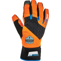 ProFlex&reg; 818WP Performance High-Visibility Thermal Waterproof Utility Gloves, Polyurethane Palm, Size Small Kelford