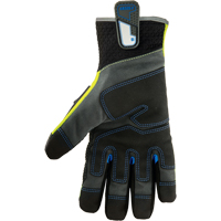 ProFlex&reg; Performance Dorsal Impact-Reducing Gloves + Thermal WP, Small, Suede Palm, Safety Cuff Kelford