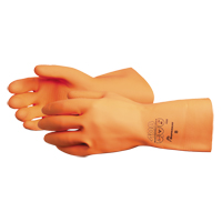 408 Heavyweight Gloves, Size Small/7, 13" L, Latex, Flock-Lined Inner Lining, 30-mil Kelford