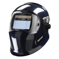E684 Welding Helmets, 4.25" L x 2" W View Area, 4/5 - 13 Shade Range, Blue Kelford