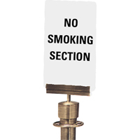 "No Smoking Section" Crowd Control Sign, 11" x 7", Plastic, English SG139 | Kelford