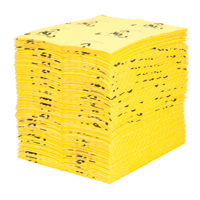 Caution Pads - High Visibility Absorbents, Universal, 15" x 18", 24.4 gal. Absorbancy SGC493 | Kelford