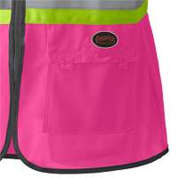 139PK Women's Safety Vest, Pink, X-Small, Polyester Kelford