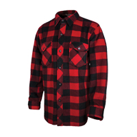 Plaid Solar Fleece Shirt, Men's, Large, Red Kelford