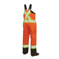 Lined Safety Overalls, Polyester/Polyurethane, Large, High Visibility Orange Kelford