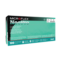NEOPRO&reg; Gloves, X-Small, Neoprene, 5.1-mil, Powder-Free, Green, Class 2 Kelford