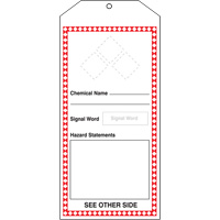 Tr&egrave;s grandes &eacute;tiquettes SGH, Papier cartonn&eacute;, 3-7/8" la x 8-1/2" h, Anglais Kelford