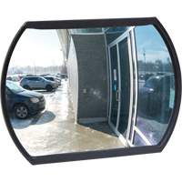 Roundtangular Convex Mirror with Bracket, 12" H x 18" W, Indoor/Outdoor SGI557 | Kelford