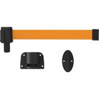 PLUS Wall Mount Barrier System, Plastic, Screw Mount, 15', Orange Tape Kelford