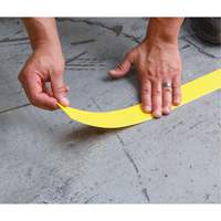 Tough-Mark™ Heavy-Duty Floor Marking, Rectangle, 48" L x 2" W, Yellow, Polyethylene SGJ231 | Kelford