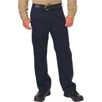 Pantalon de travail de protection contre l'arc &eacute;lectrique, 28, x 26, Bleu marin, 12,4 cal/cm2 Kelford