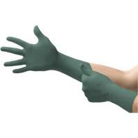 Dura Flock Gloves, Small, Nitrile, 8-mil, Powder-Free, Green Kelford