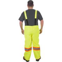 RZ1000 Rain Bib Pants, Polyester, Small, High Visibility Lime-Yellow Kelford