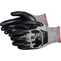 TenActiv Anti-Impact Cut-Resistant Composite Knit Gloves, 6, Synthetic Palm, Knit Wrist Cuff Kelford