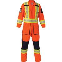 Combinaison ind&eacute;chirable, Petit, Orange haute visibilit&eacute; Kelford