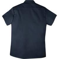 Chemise de travail &agrave; manches courtes en tissu crois&eacute;, Hommes, 4T-Grand, Bleu marine Kelford