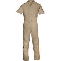 Short-Sleeved Coveralls, Men's, Tan, Size 4X-Large Kelford