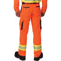 Pantalons cargo haute visibilit&eacute; antid&eacute;chirure, Polyester, 28, Orange haute visibilit&eacute; Kelford