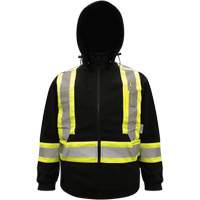 High-Visibility Hoodie, Polyester, Black, Small Kelford