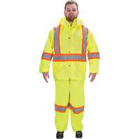 RZ1000 Rain Suit, Polyester, Small, High Visibility Lime-Yellow Kelford