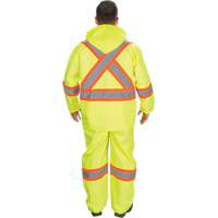 RZ1000 Rain Suit, Polyester, Small, High Visibility Lime-Yellow Kelford