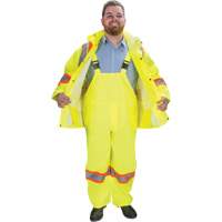 RZ1000 Rain Suit, Polyester, Small, High Visibility Lime-Yellow Kelford