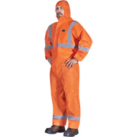 2077 Combinaisons &agrave; capuchon avec ruban r&eacute;fl&eacute;chissant, Petit, Orange, SMS Kelford