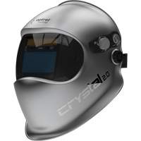 Crystal 2.0 Auto Darkening Welding Helmet, 3.94" L x 1.97" W View Area, 2/4 - 12 Shade Range, Silver Kelford