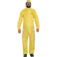 Combinaisons jetables pour usage mod&eacute;r&eacute; Microchem, Petit, Jaune, Polypropyl&egrave;ne Kelford
