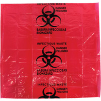 Dynamic™ Infectious Waste Bags, Infectious Waste, 24" L x 24" W, 12 microns, 50 /pkg. SGQ005 | Kelford