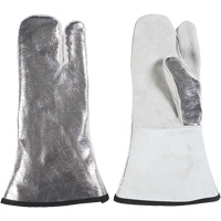 One Finger Heat Resistant Mitt, Aluminized/Kevlar<sup>®</sup>/Leather, One Size, Protects Up To 650°F (343°C) SGQ175 | Kelford