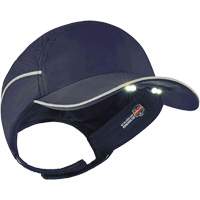 Skullerz<sup>®</sup> 8965 Lightweight Bump Cap Hat with LED Lighting, Navy Blue SGQ310 | Kelford