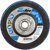 BlueFire<sup>®</sup> Flap Disc, 5" x 5/8"-11, Type 29, 80 Grit, Zirconia Alumina SGQ848 | Kelford
