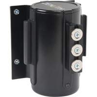 Wall Mount Barrier with Magnetic Tape, Steel, Screw Mount, 12', Black Tape Kelford