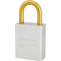 American Lock&reg; Safety Padlock, Clear, Keyed Alike, Aluminum, 1-1/2" Width Kelford