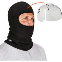 N-Ferno&reg; Zippered Balaclava Face Mask with Bump Cap Insert, Fleece/Polyester, Black Kelford