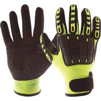 Gants de protection contre les chocs Back Tracker avec protection dorsale de la main, Petit, Paume en Nitrile, Poignet Boucle et crochet Kelford