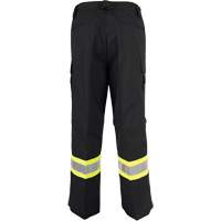 All-Season High Visibility Ventilated Pants, Poly-Cotton, 50, Black Kelford