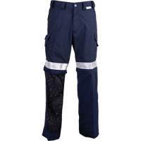 All-Season High Visibility Ventilated Pants, Poly-Cotton, 26, Navy Blue Kelford