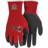 Ninja&reg; Flex Coated Gloves, Large, Rubber Latex Coating, 15 Gauge, Nylon Shell Kelford