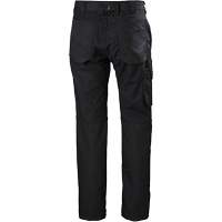 Pantalons d'entretien Oxford, Poly-coton, Noir, Taille 30, Entrejambe 30 Kelford