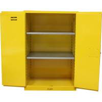 Flammable Storage Cabinet, 90 Gal., 2 Door, 43" W x 66" H x 34" D Kelford